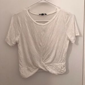 White Crop top